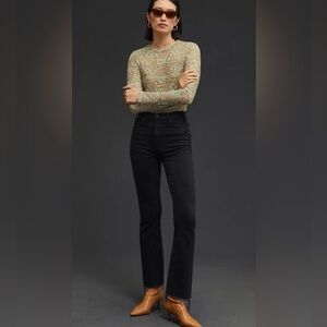 NWT MOTHER Denim Huster Ankle Fray in Encounters At Night Size 28